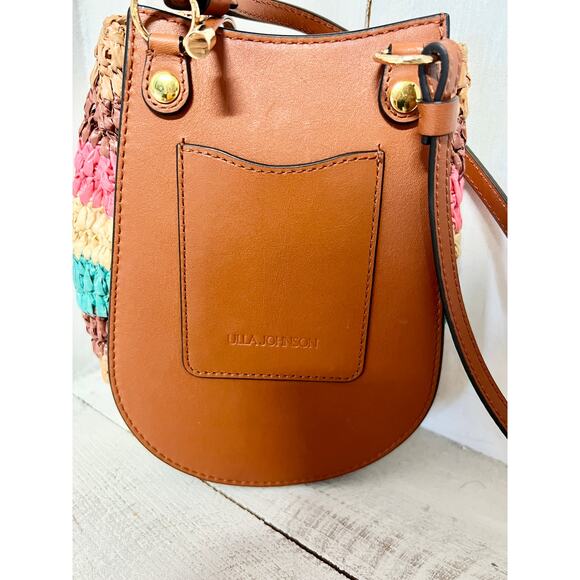 Ulla Johnson Paloma Ruched Essential Pouch Crossbody Belt Bag Multicolor - Picture 9 of 10